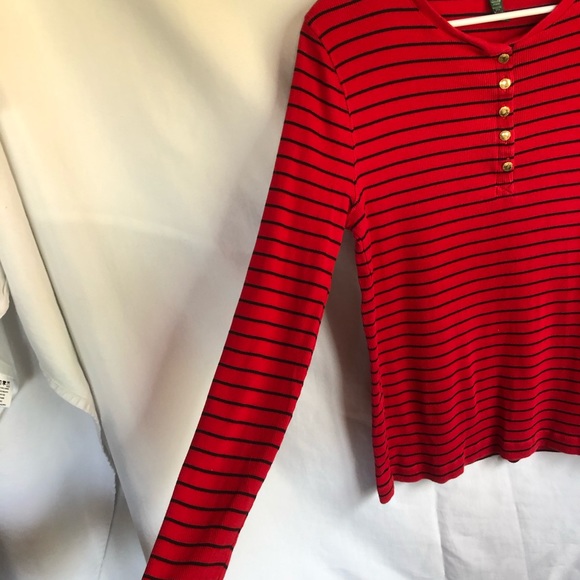 Ralph Lauren Striped longsleeve shirt sz  XL - Picture 3 of 6